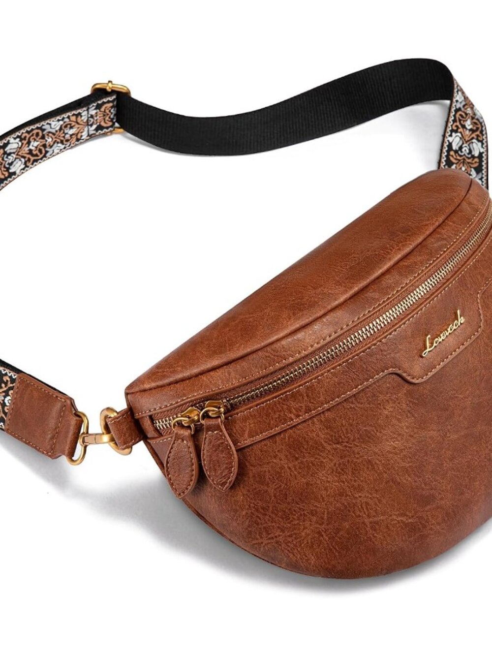 Fanny Packs for Women Cross Body, Vegan Leather Belt Bag for Women, Waterproof S